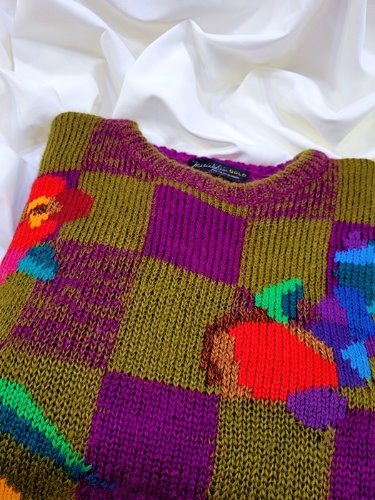 unique pattern design oversize knit
