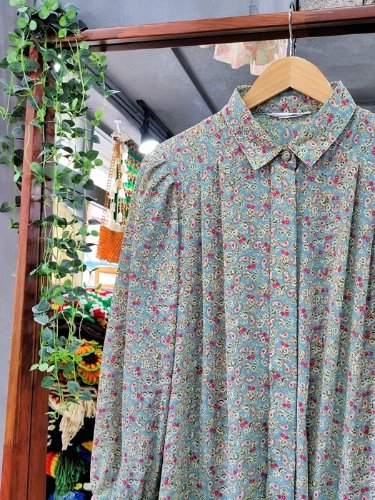 [SANS LIMIPE] romantic paisley pattern bolume blouse