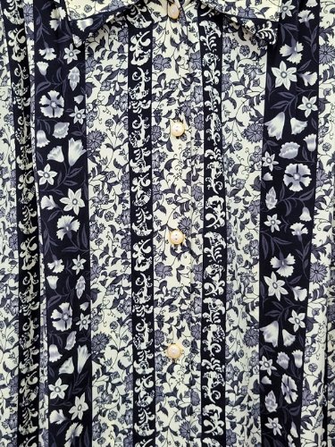 [meeilan] black paisley pattern over shirt