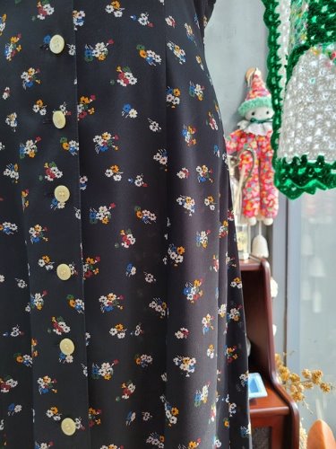 [TOKYO STYLE] tiny vivid flower pattern shirt dress