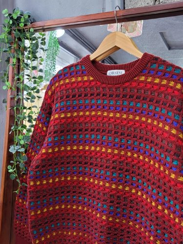 [CORSINI] vivid color design glamorous knit