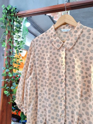 [midielegan] romantic antique pattern blouse