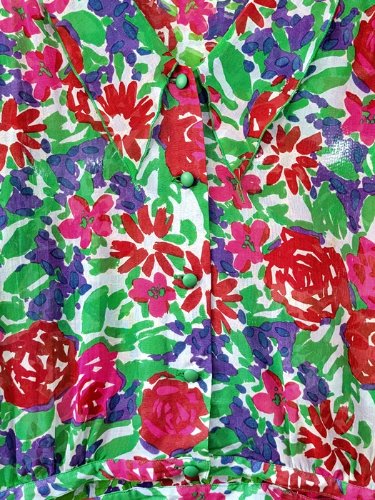 [excellence] point kara detail retro flower blouse