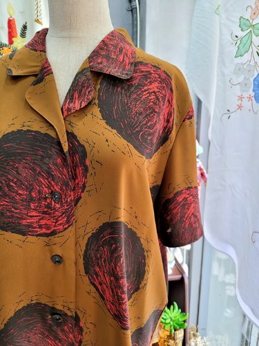 [LC3] chic sketch pattern summer shirt