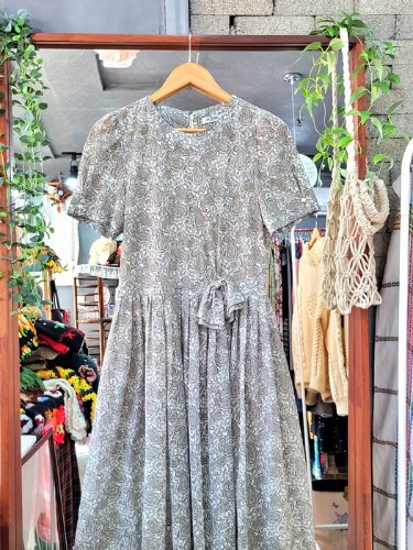 [MORINE] romantic paisley pattern lace dress