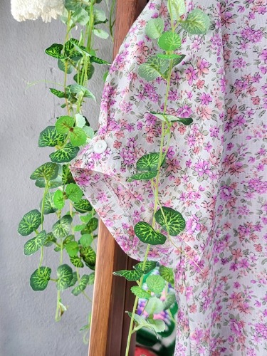 [Monseine] romantic flower double kara blouse