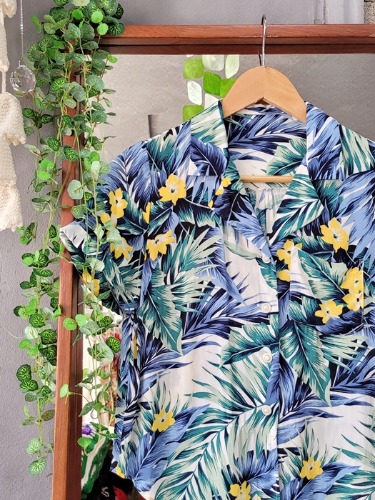 [INGNI] cropped hawaiian shirt