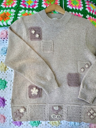 [nAo] cozy mood crochet wool knit