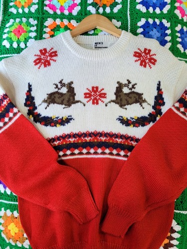 [MEN&#039;S IF INTERNATIONAL] lovely winter pattern wool knit top