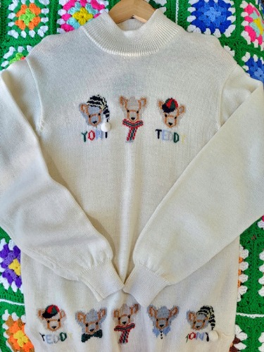 [LE PLAT DE CHEF] adorable winter&#039;s puppy wool knit top