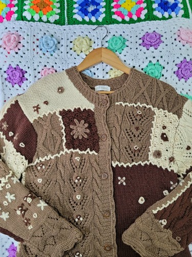 [Bell Palace] cozy lovely mood chocochip cookie cardigan