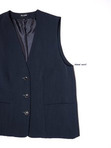 formal boxy vest