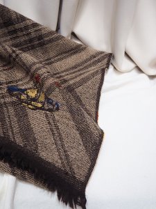 [Vivienne Westwood] check wool muffler