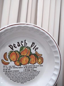 american peach pie plate
