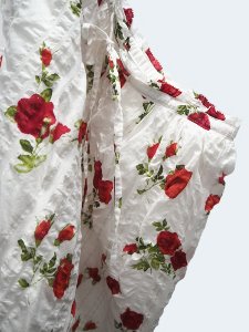 red rose cotton skirt