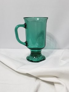 U.S.A vintage green glass