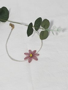 hawaiian flower beads choker