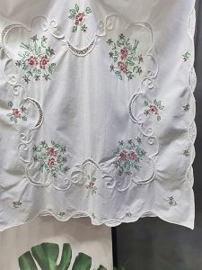 [Europe] elegance flower embroidery home fabric