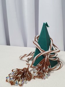[FRANCE] beads tassle antique necklace