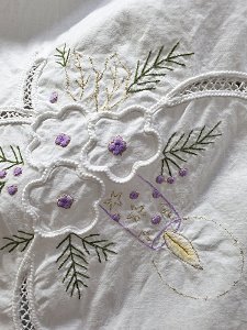 [Europe] lovely christmas motive vintage fabric