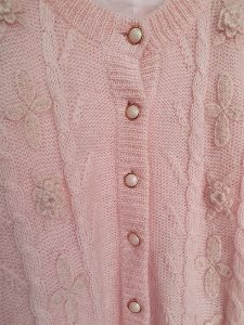 [Allen a pieo] flower crochet elegant over cardigan