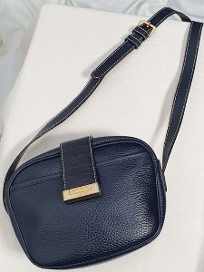 [LANCEL PARIS] snake leather mini crossbody bag