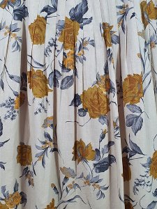 [Christian Ada] natural flower linen skirt
