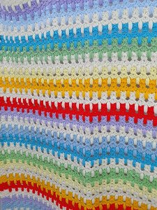 [HANDMADE] rainbow color wool blanket
