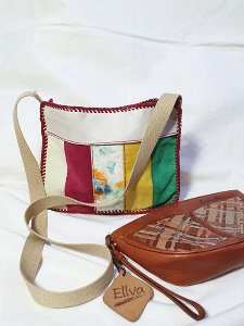 [handmade] patchwork leather bag