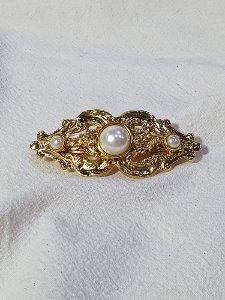 antique gold hairpin