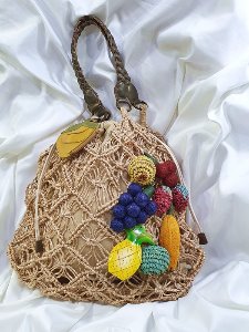 [handmade] lovely fruits rattan bag