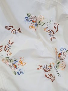 [EUROPE] kitsch lovely embroidery home fabric