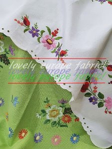 [EUROPE] hungary embroidery greenery fabric