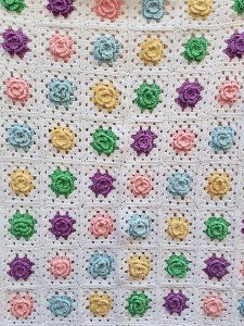 [AMERICA] cotton candy flower blanket