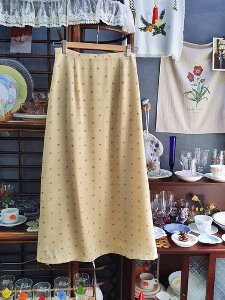 tiny flower pattern lemon skirt