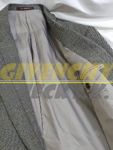 [GIVENCHY] modern grey check wool jacket