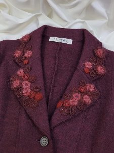 [BALMAIN] feminine mood wool knit jacket