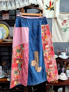 [handmade] girlish mood patchwork skirt
