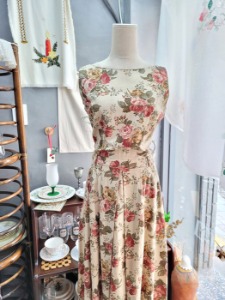 [Biersch] antique mood linen dress