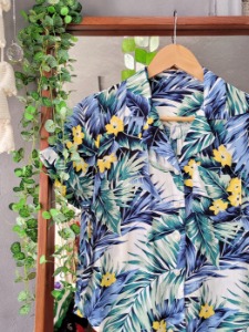 [INGNI] cropped hawaiian shirt