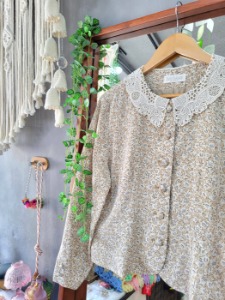 [Belle Ballade] crochet kara girlish blouse