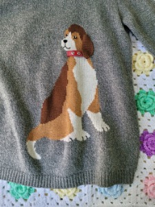 [CARA] cutie puppy pointed knit top