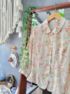 [Mayjan] spring&#039;s garden round kara blouse